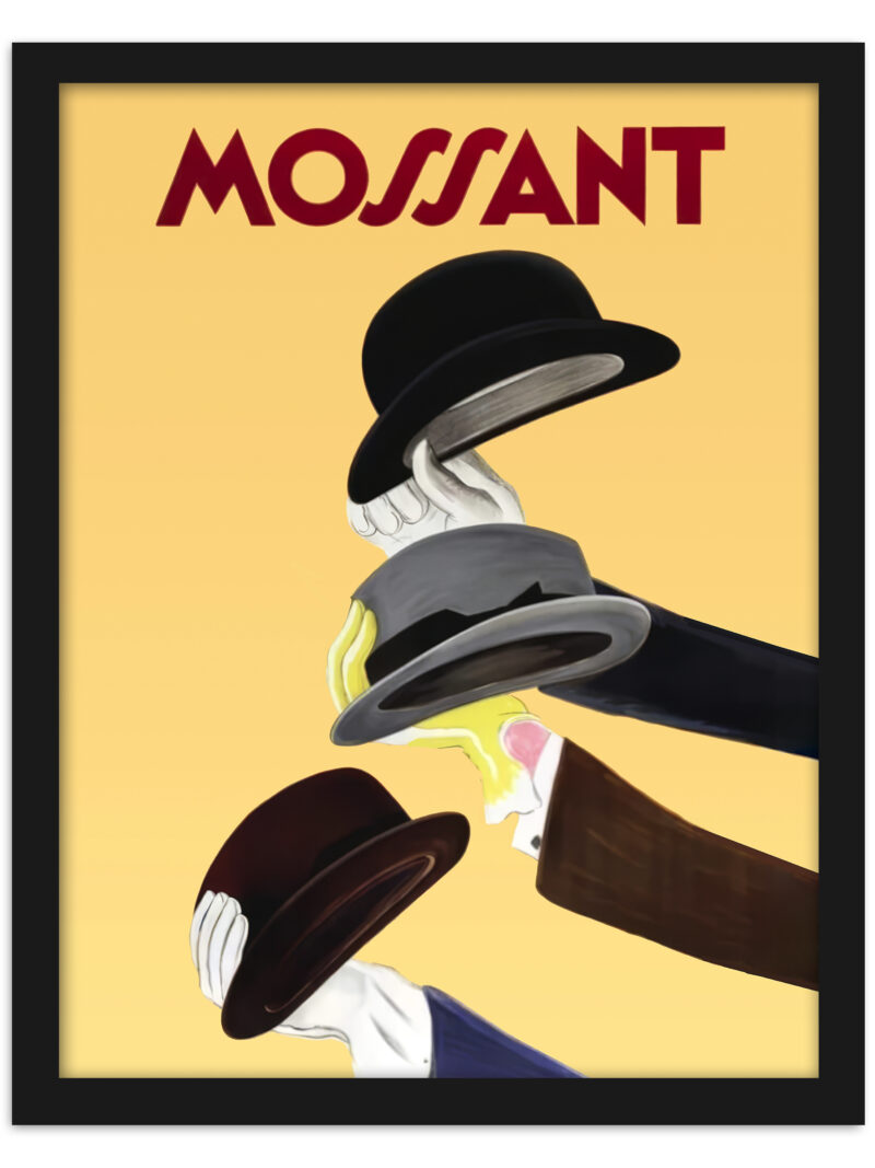 1938 Mossant Hat Factory Poster by Leonetto Capiello