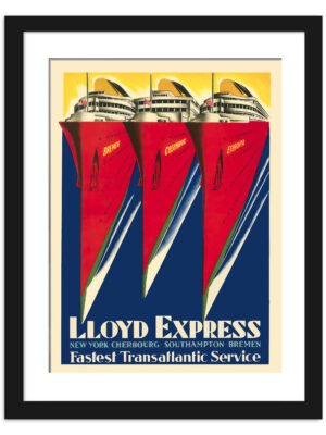 1929 Lloyd Express Vintage Poster by Lois Gaigg