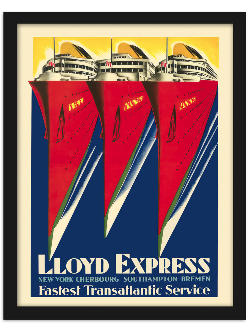 1929 Lloyd Express Vintage Poster by Lois Gaigg
