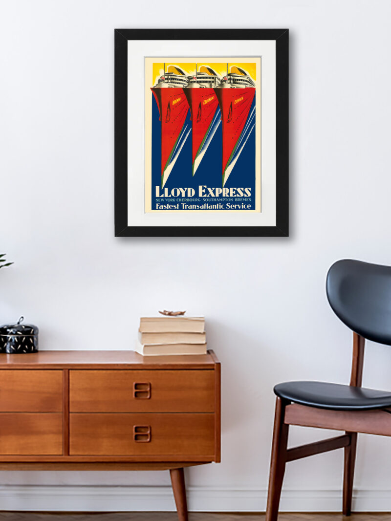 1929 Lloyd Express Vintage Poster by Lois Gaigg