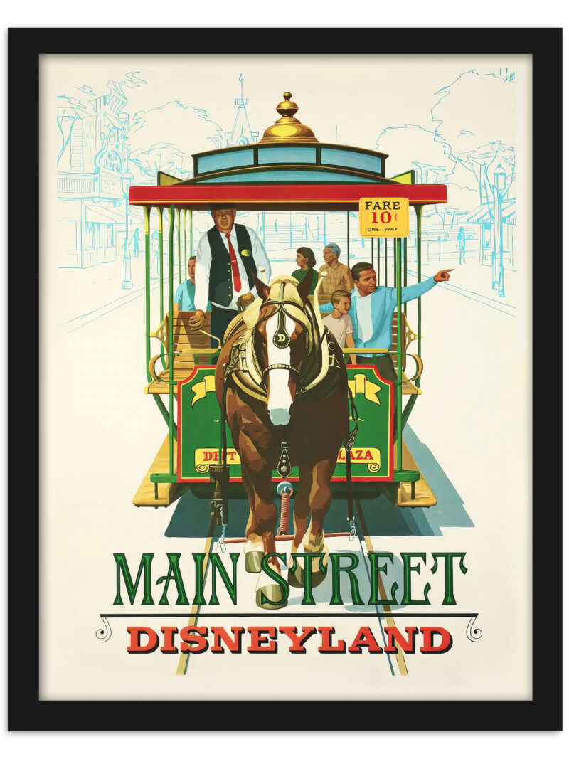 1969 Main Street Disneyland Vintage Poster