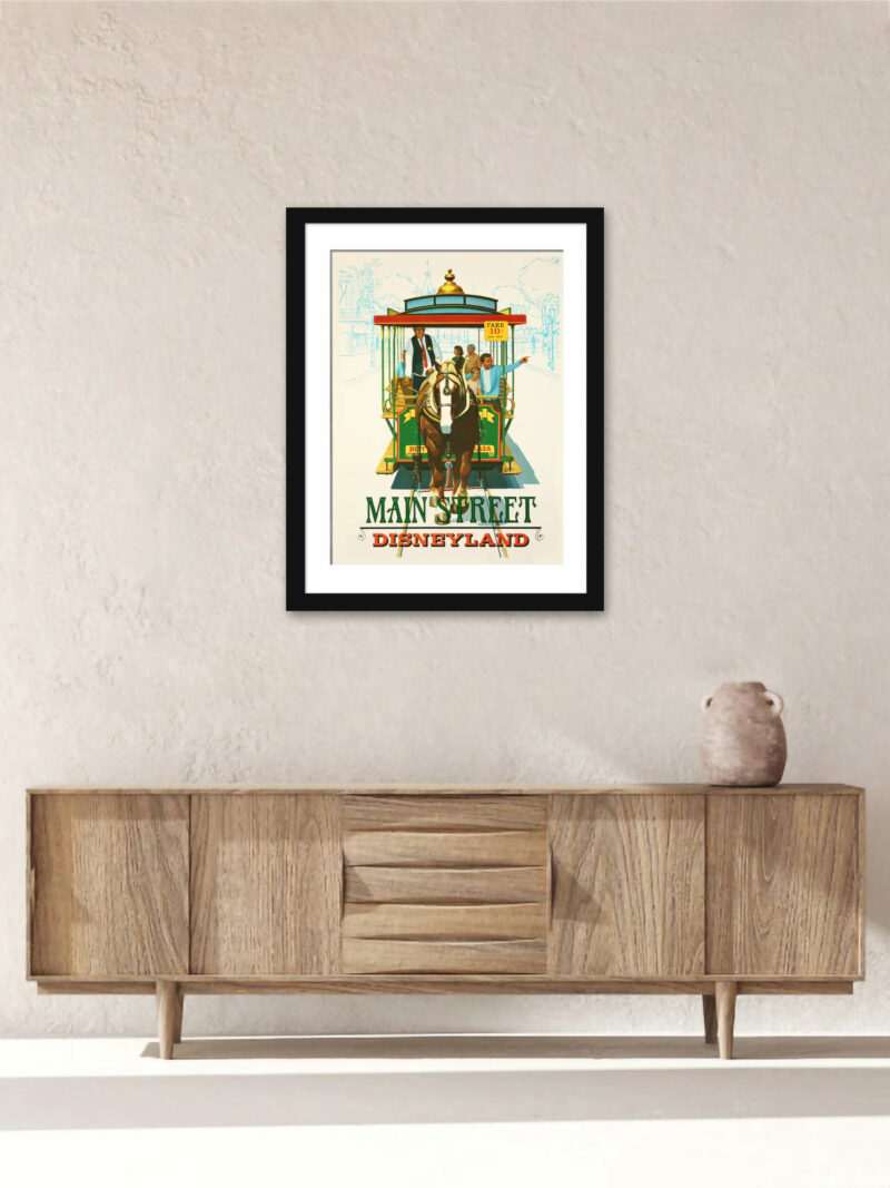 1969 Main Street Disneyland Vintage Poster