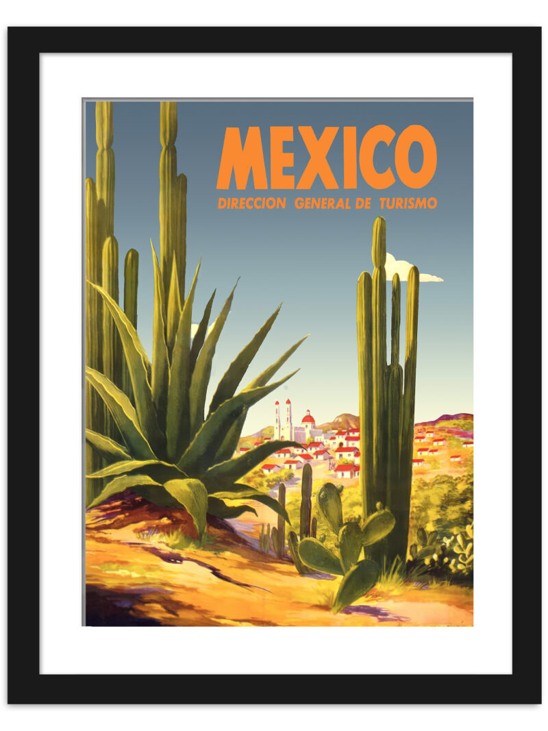 1948 Juarez Mexico Travel Poster Reproduction
