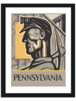 Reproduction of WPA Pennsylvania Coal Miner Poster