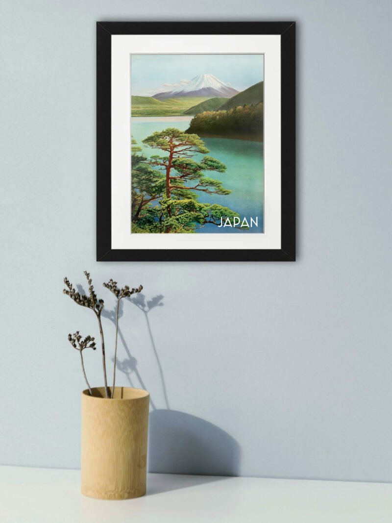 1930s Vintage Mount Fuji Japan Travel Poster