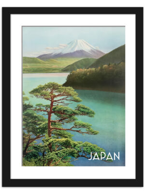 1930s Vintage Mount Fuji Japan Travel Poster