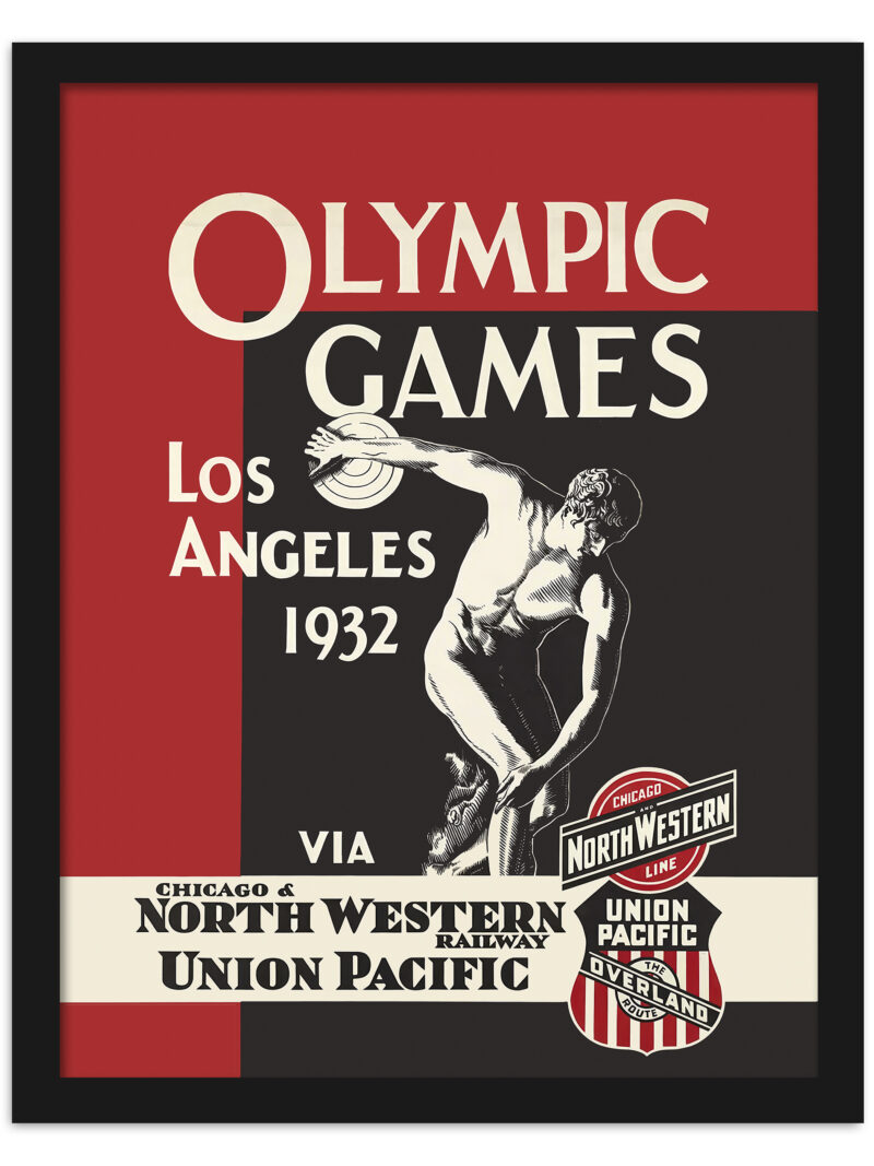 1932 Los Angeles Olympic Games vintage poster reproduction