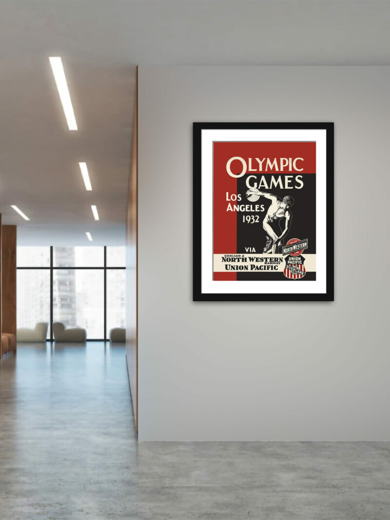 1932 Los Angeles Olympic Games vintage poster reproduction