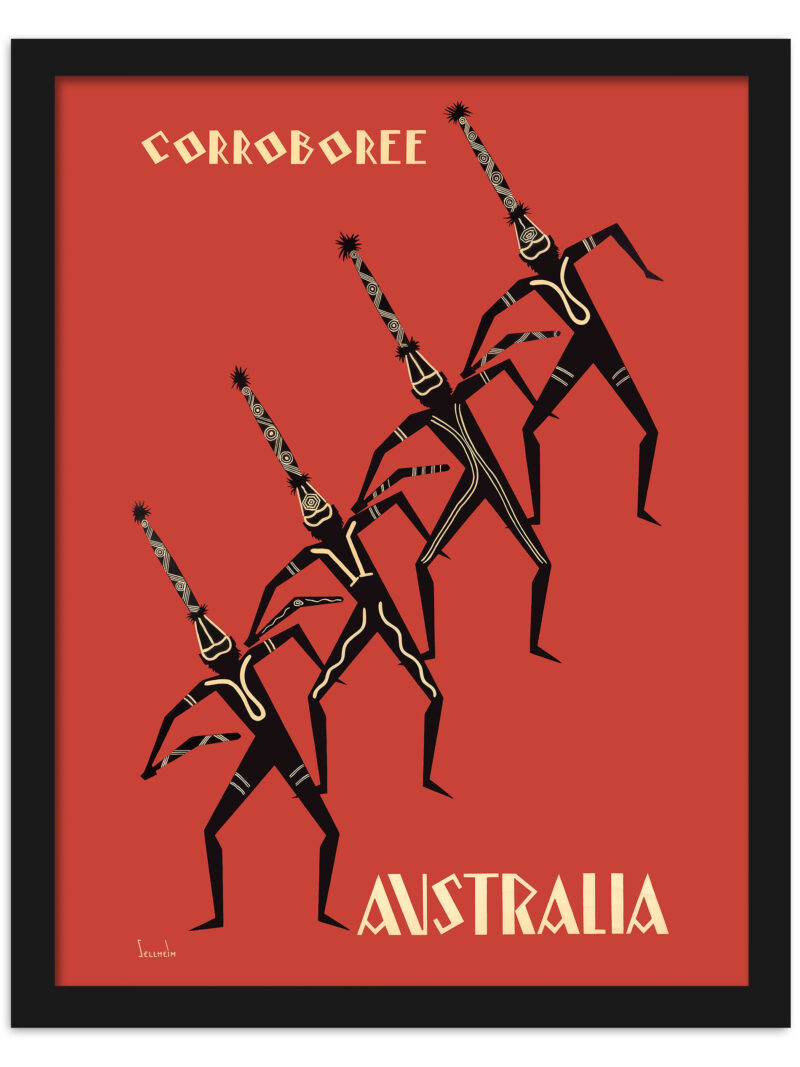 1934 Corroboree Australia Aboriginal Dance Poster