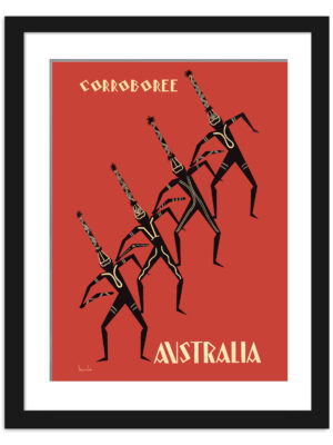 1934 Corroboree Australia Aboriginal Dance Poster