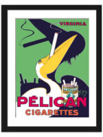 1925 Pelican Cigarettes Vintage Poster