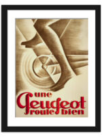 1928 Vintage Peugeot Bicycle Poster