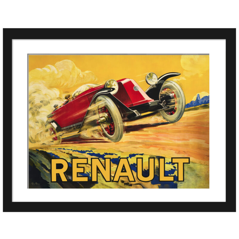 1920s Renault Convertible Art Deco Poster