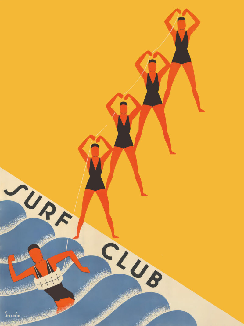 Australian Surf Club | Nostalgic Travel Art