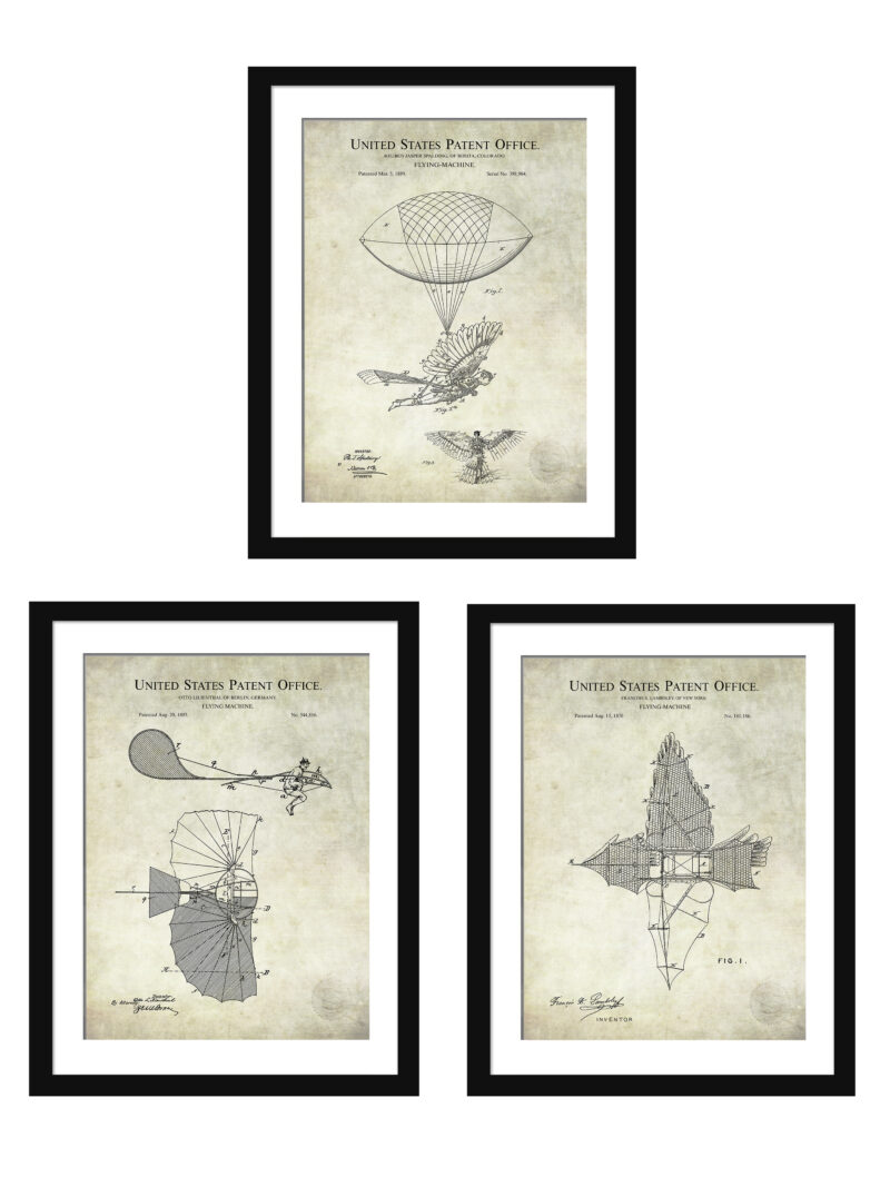 Early Aviation Patent Art Collection