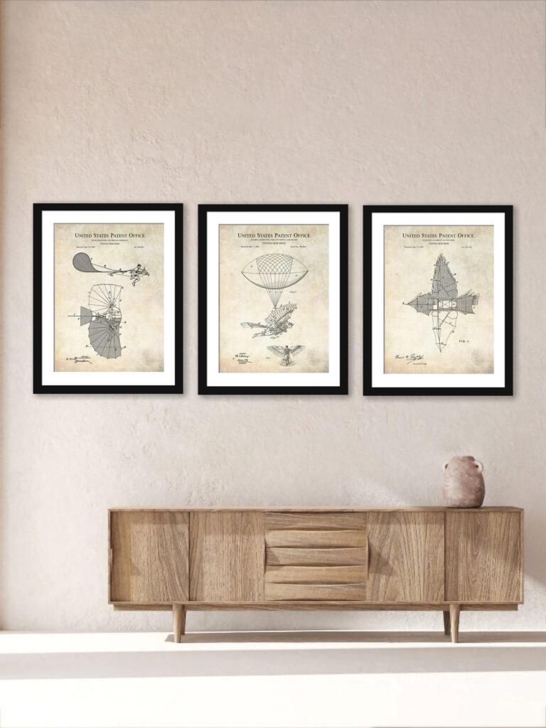 Early Aviation Patent Art Collection