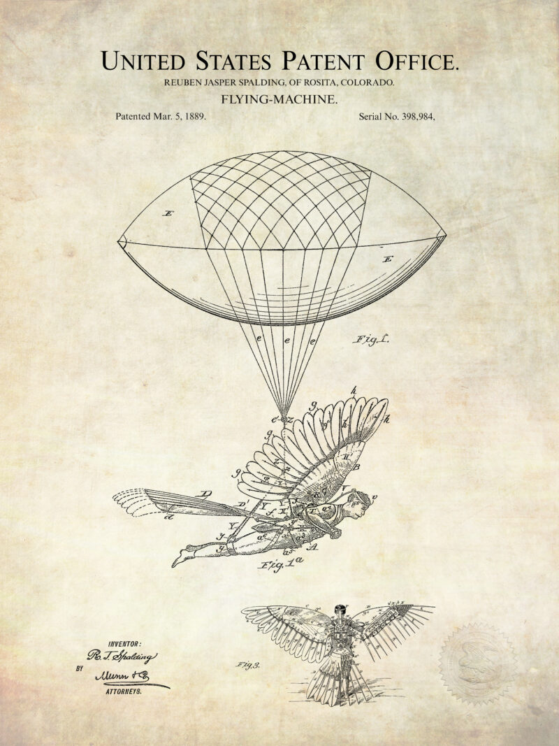 Early Aviation Patent Art Collection