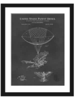 1889 vintage flying machine patent art print