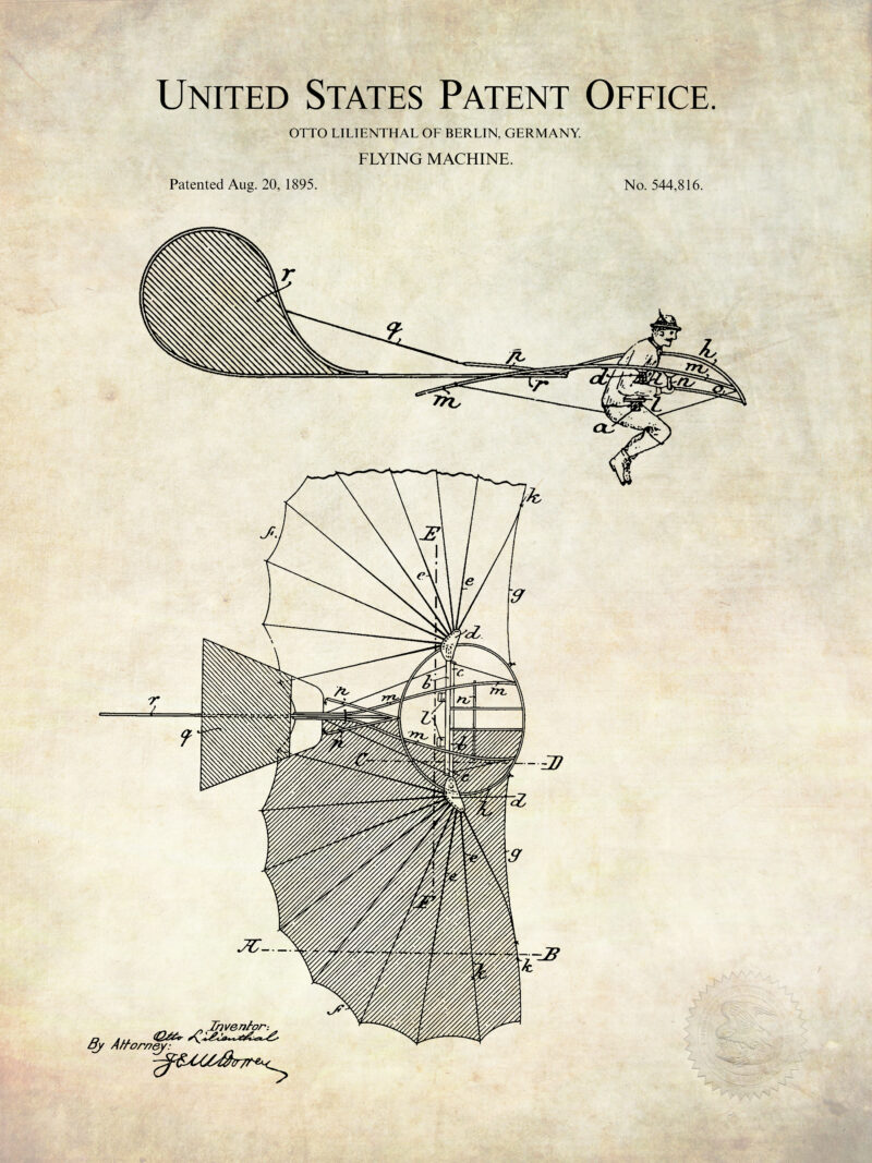 Early Aviation Patent Art Collection